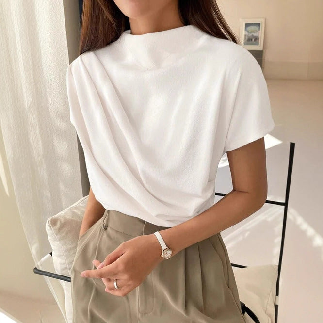 Damen Elegantes und lässiges Oberteil mit drapiertem Design R&B