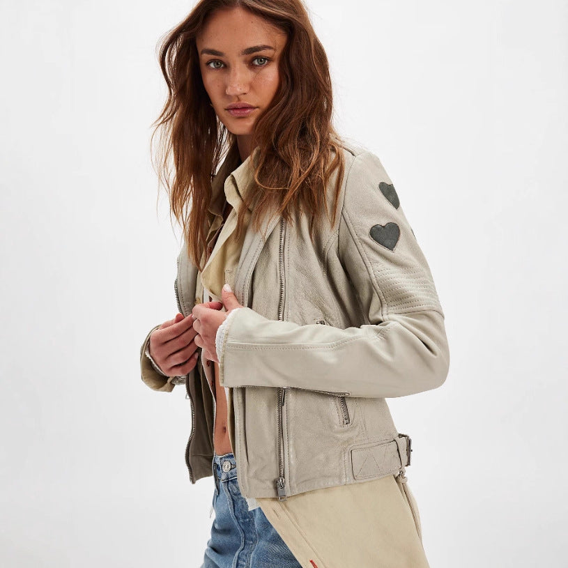Damen jacke mit Herz-Applikationen R&B