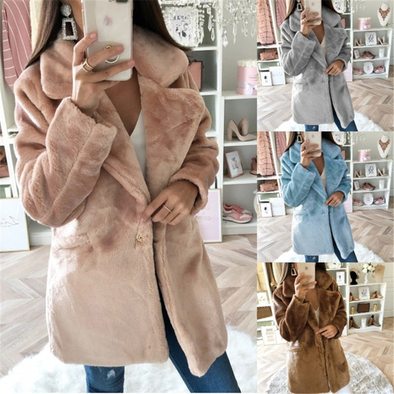 Damen Kuschelige Teddyjacke R&B