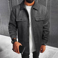 Herren Hemdjacke aus hochwertigem Wollmix R&B