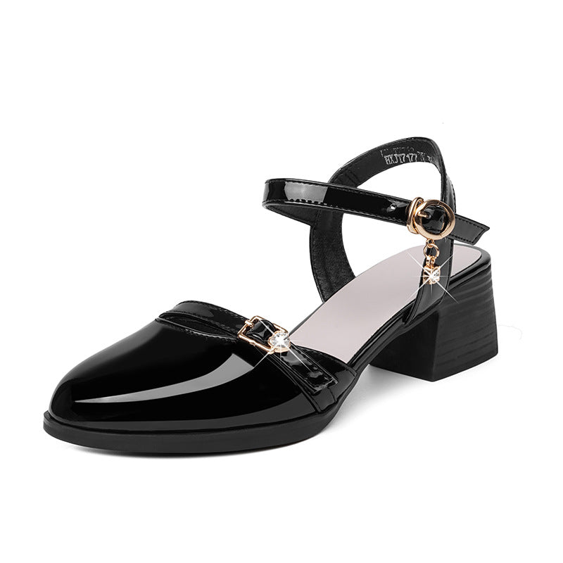 Damen Elegante Slingpumps mit modischem Riemen und bequemer Sohle R&B