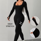 Damen Hochdehnbarer Jumpsuit R&B