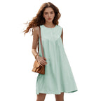 Damen Sommerkleid mit eleganter Knopfleiste und luftiger Silhouette R&B