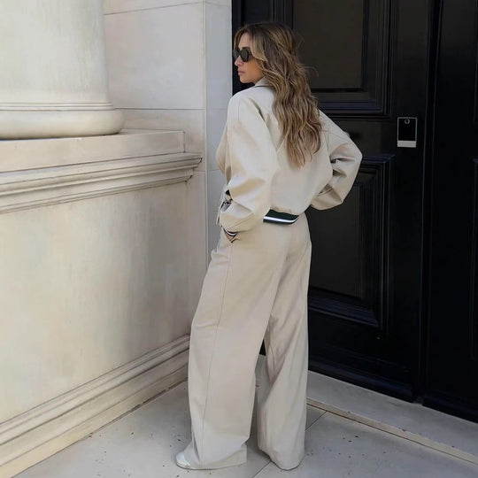Damen Sportliche Jacke im modernen Oversized-Schnitt mit Stehkragen und Reißverschluss R&B