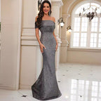 Damen Glamouröses Abendkleid mit schimmerndem Stretchmaterial R&B