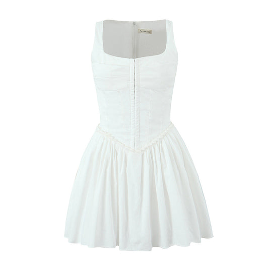 Damen elegantes Kleid mit A-Linien-Schnitt und edlen Rüschendetails R&B