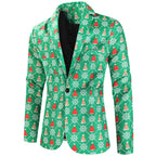 Herren festliches Anzugset mit kreativem Weihnachtsdesign