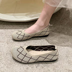 Damen leichte und atmungsaktive Ballerinas aus flexiblem GewR&Be R&B