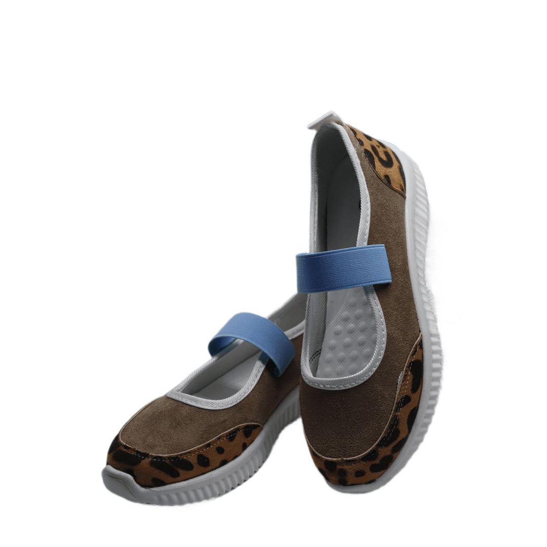 Damen Sportliche Freizeit-Schuhe mit elastischem Riemen R&B
