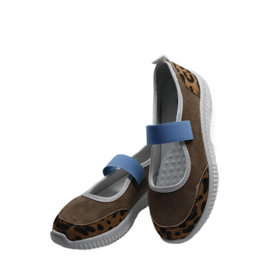 Damen Sportliche Freizeit-Schuhe mit elastischem Riemen R&B