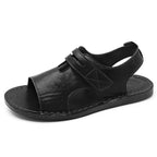 Herren Atmungsaktive Leder-Sandalen mit verstellbarem Riemen R&B