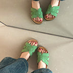 Damen Clogs mit geflochtenem Design und anatomisch geformtem Fußbett R&B