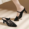 Damen Elegante Slingback-Pumps mit feinen Spitzen-Details und bequemer Absatzhöhe R&B