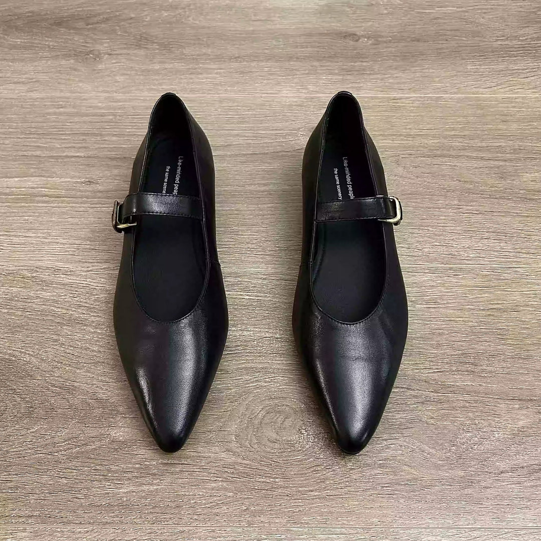 Damen elegante Ballerinas mit modischem Riemen und stilvollem Design R&B