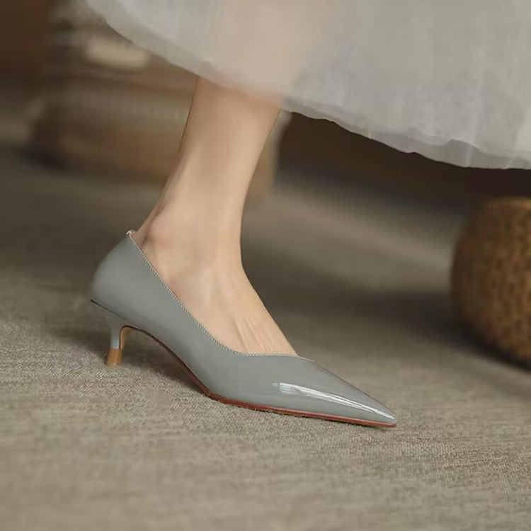 Damen elegante Slingback-Pumps mit spitzem Zehenbereich R&B