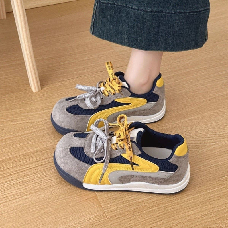 Damen Sportliche Sneakers mit atmungsaktiver Mesh-Oberfläche und robustem Profil R&B
