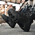 Herren taktische Stiefel mit verstärktem Knöchelschutz und rutschfester Sohle R&B