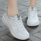 Damen Komfortable Freizeit-Sneaker mit atmungsaktiver Mesh-Oberfläche