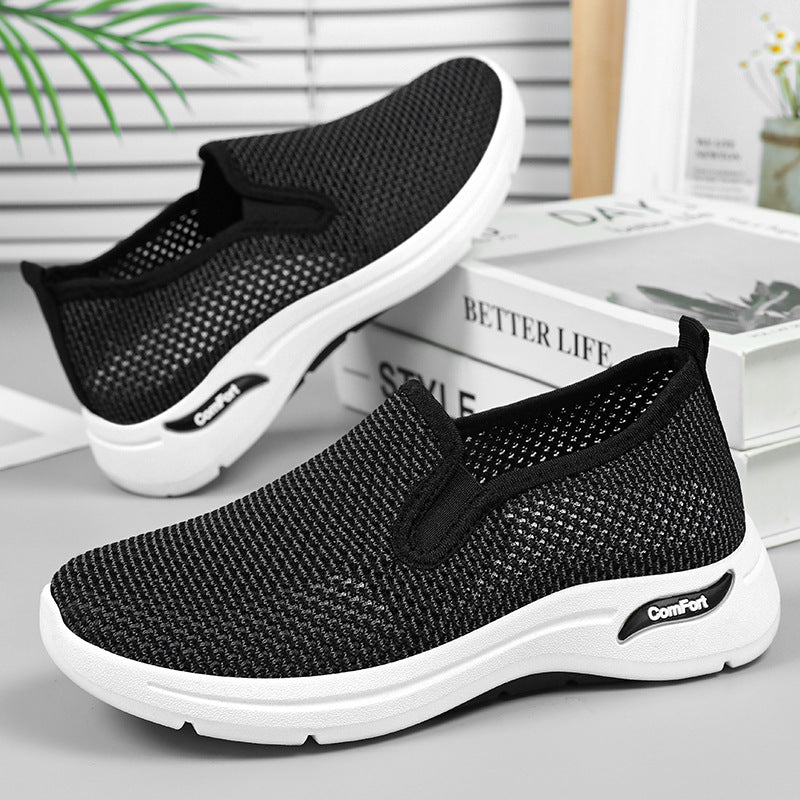 Damen Atmungsaktive Slip-On Sportschuhe mit elastischem Obermaterial