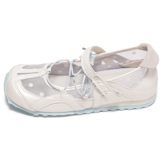 Damen elegante Ballerinas mit Punkten R&B