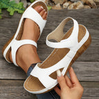 Damen Sandalen mit ergonomischer Sohle und modischem Keilabsatz R&B