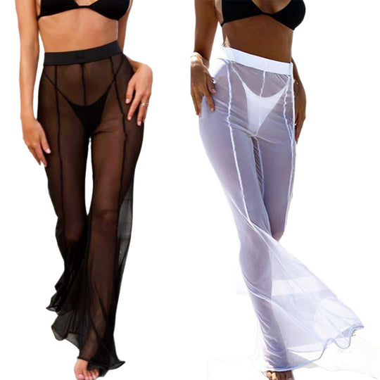 Damen Transparente Strandhose R&B
