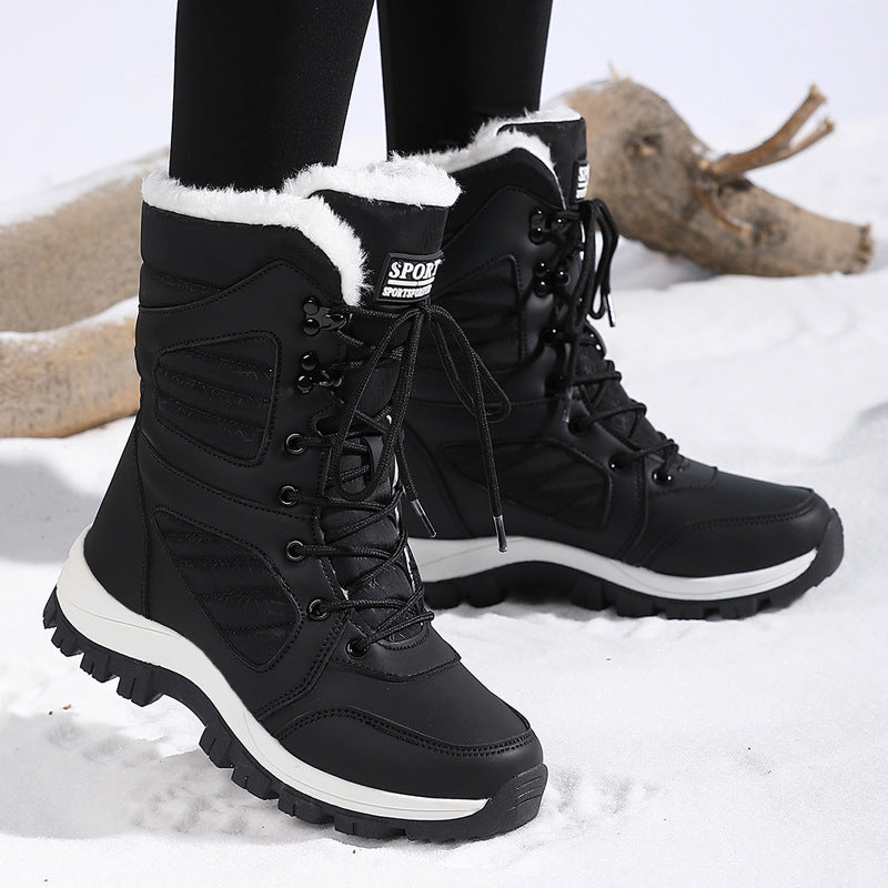 Damen Winterstiefel mit isolierendem Futter und rutschfester Sohle R&B