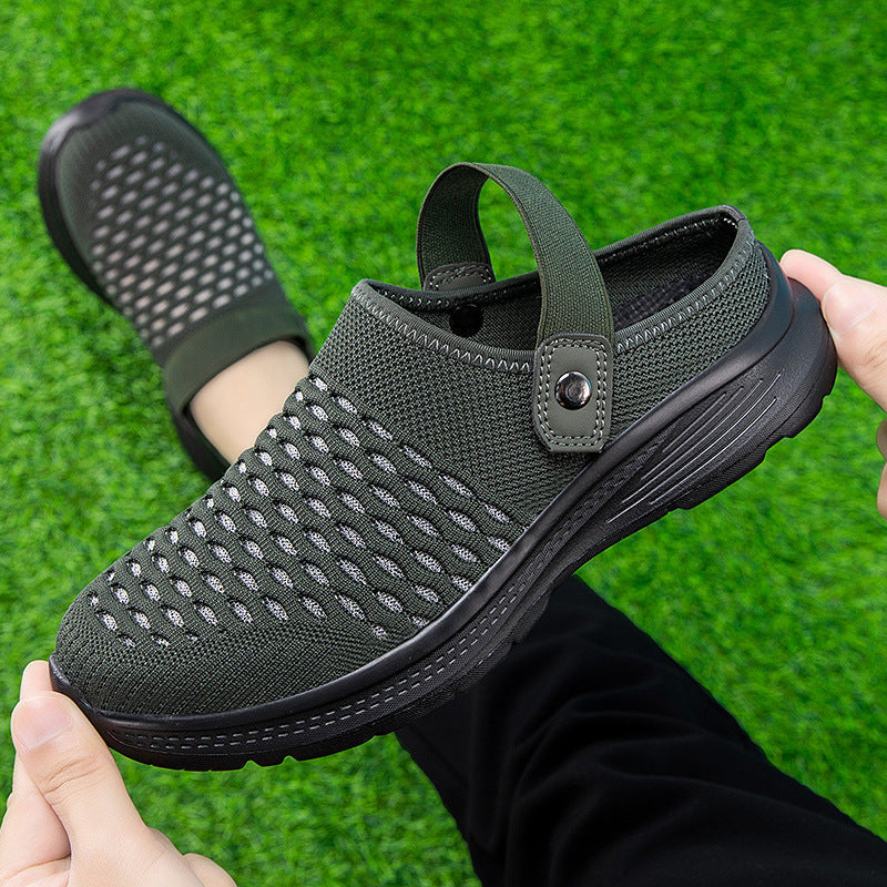 Damen Bequeme Mesh-Clogs mit rutschfester Sohle
