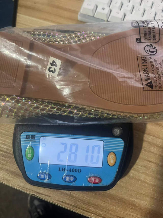 Damen Netz-Sneaker mit funkelnden Akzenten und offenem Zehenbereich R&B