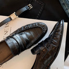 Damen Mokassins mit hochwertigem Lederdesign und modischem Riemen R&B