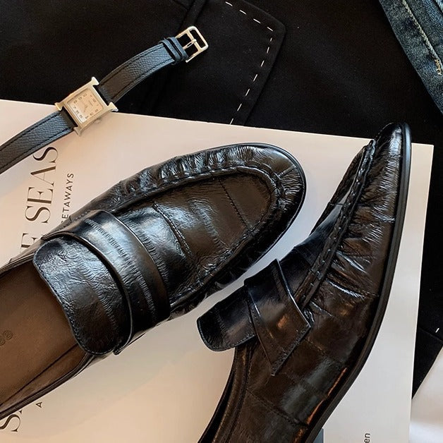 Damen Mokassins mit hochwertigem Lederdesign und modischem Riemen R&B