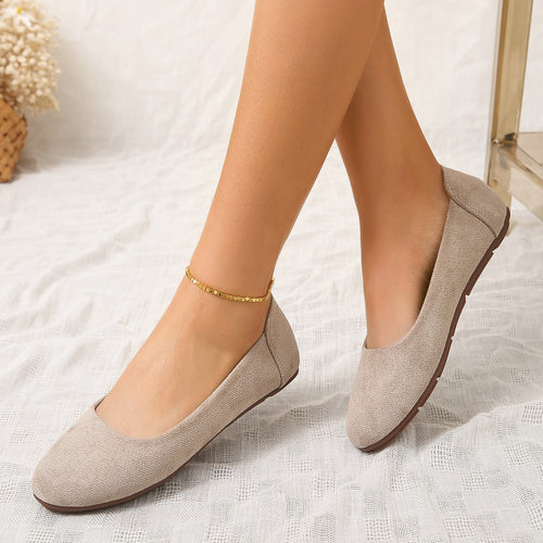 Damen Bequeme Slipper mit weichem Wildleder-Obermaterial und rutschfester Sohle R&B