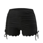 Damen Badeshorts mit verstellbarem Raffungsdesign R&B