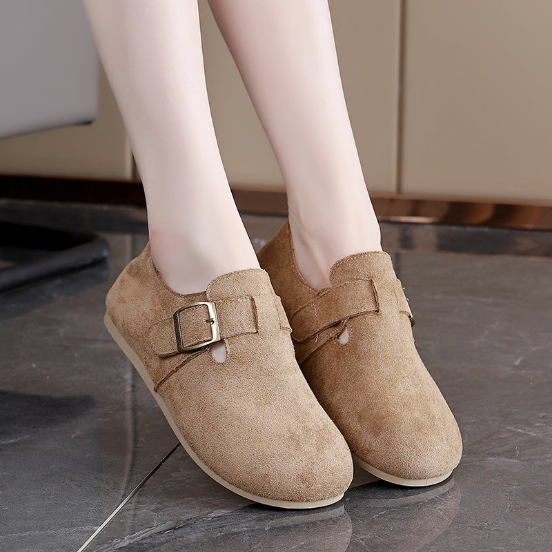 Damen Komfortable Slipper mit praktischem Klettverschluss R&B