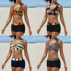 Damen Sportlicher Bikini mit hoch geschnittenem Unterteil R&B