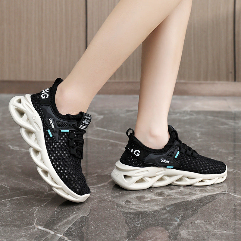 Damen Sportliche Mesh-Sneaker mit dämpfend ergonomischem Sohlenprofil R&B
