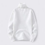 Herren warmer Rollkragenpullover aus weichem Strickstoff
