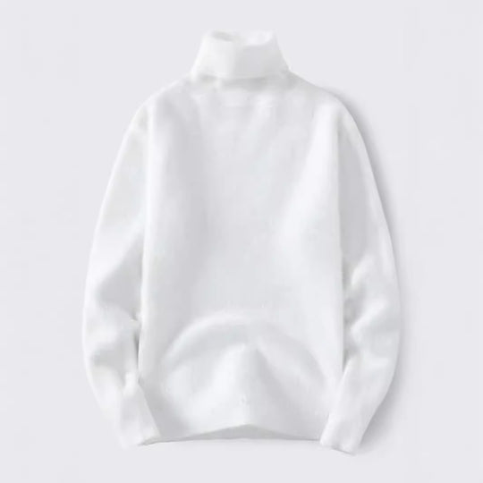 Herren warmer Rollkragenpullover aus weichem Strickstoff R&B