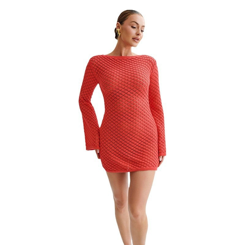 Damen modischer Häkel-Strandkleid R&B