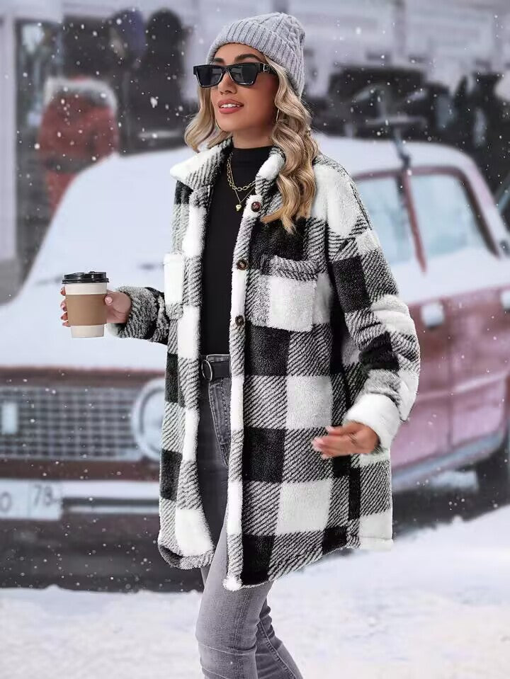 Damen Flanell-Winterjacke R&B