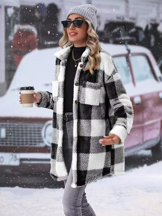 Damen Flanell-Winterjacke R&B