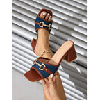 Damen modische Plateau-Sandalen mit trendigen Details R&B