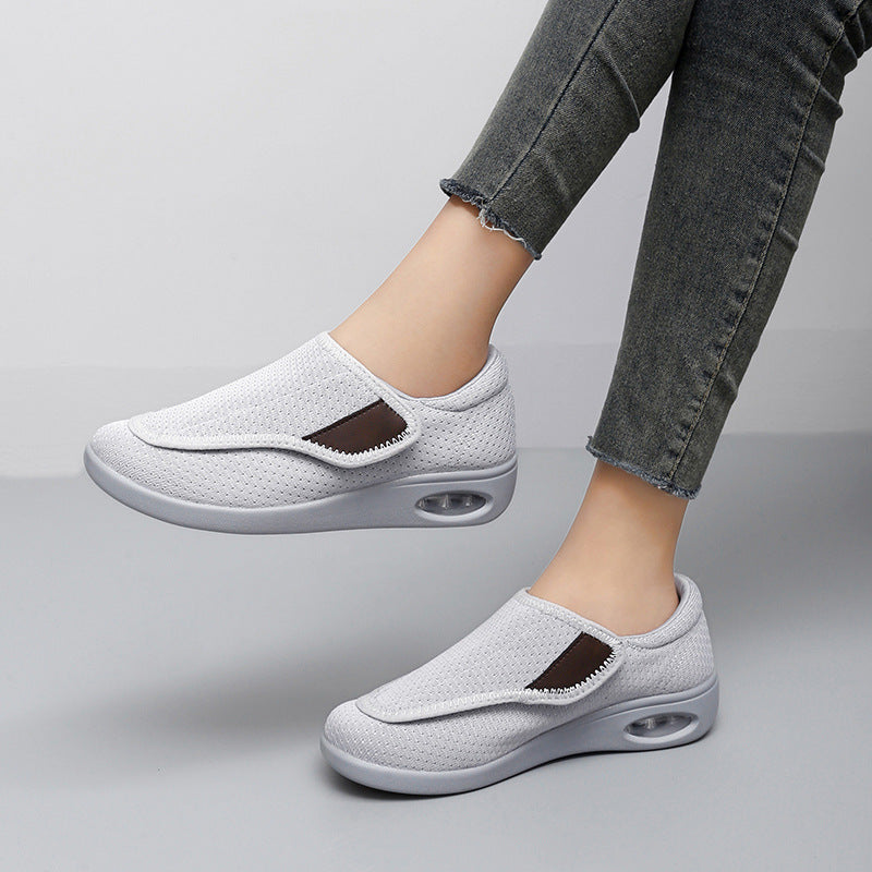 Damen Bequeme Slip-On Fitnessschuhe mit atmungsaktivem Mesh-Obermaterial R&B