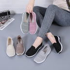 Damen Atmungsaktive Slip-On Freizeitschuhe mit elastischer Sohle R&B