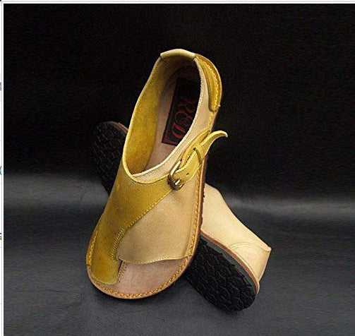 Damen Komfortable Zehensteg-Sandalen mit verstellbarem Riemen und anatomischem Fußbett R&B