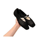Damen Ballerina mit elegantem Riemchen