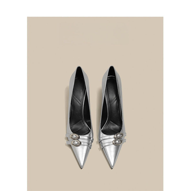 Damen High Heel Pumps mit elegantem Lackfinish und zierlichen Akzenten R&B