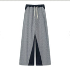 Damen Elegante und lässige Palazzohose mit gestreiftem Design R&B