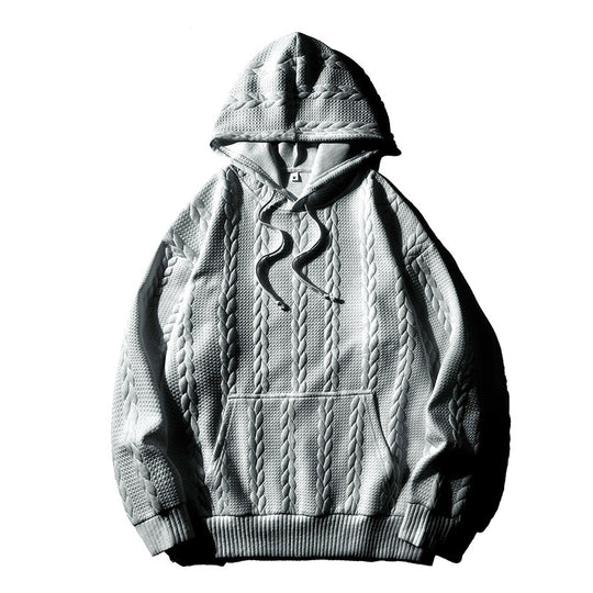 Herren Kapuzenpullover mit strukturiertem Muster R&B