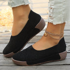 Damen bequeme Slipper mit luftiger Blumenstanzung R&B